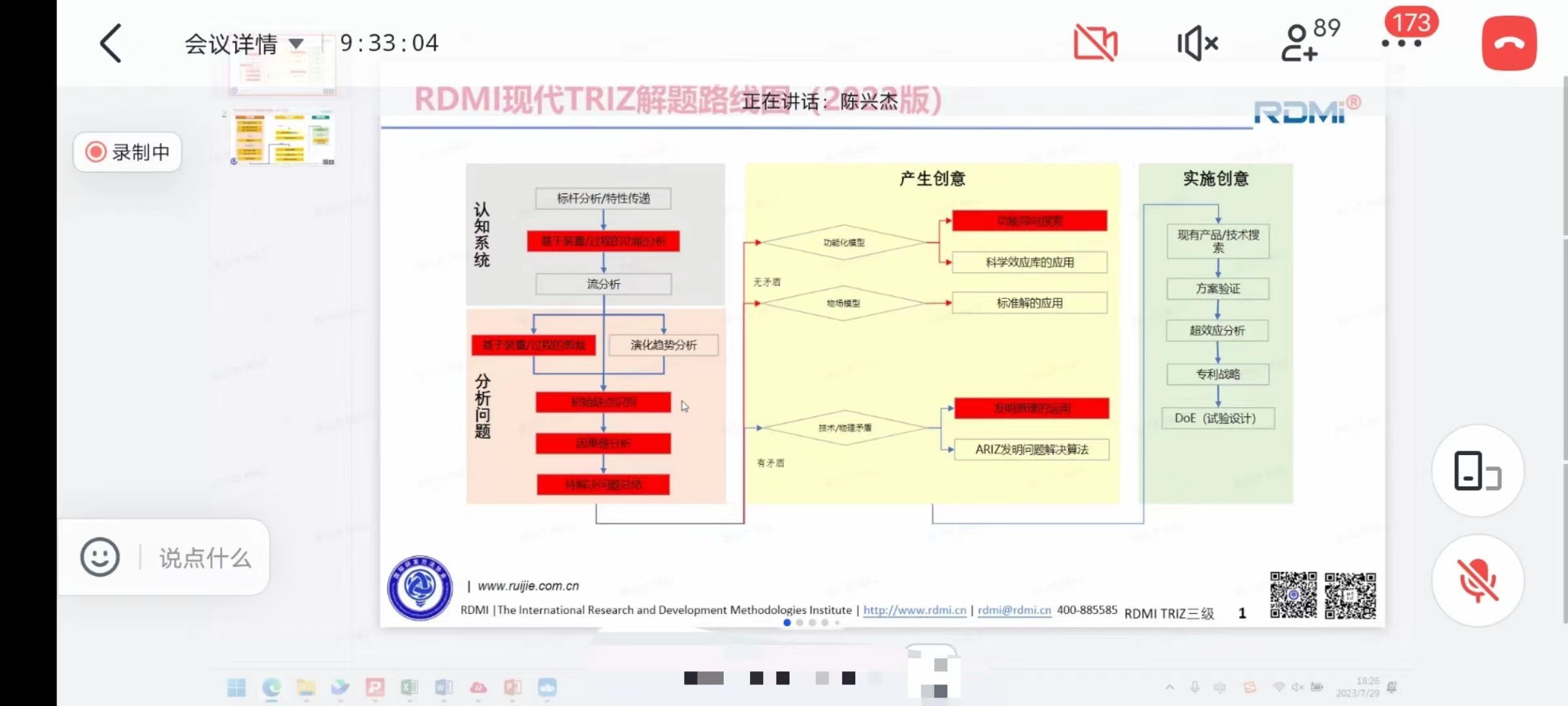 孙永伟博士指导锐捷网络TRIZ二级项目实战